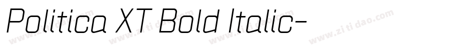 Politica XT Bold Italic字体转换